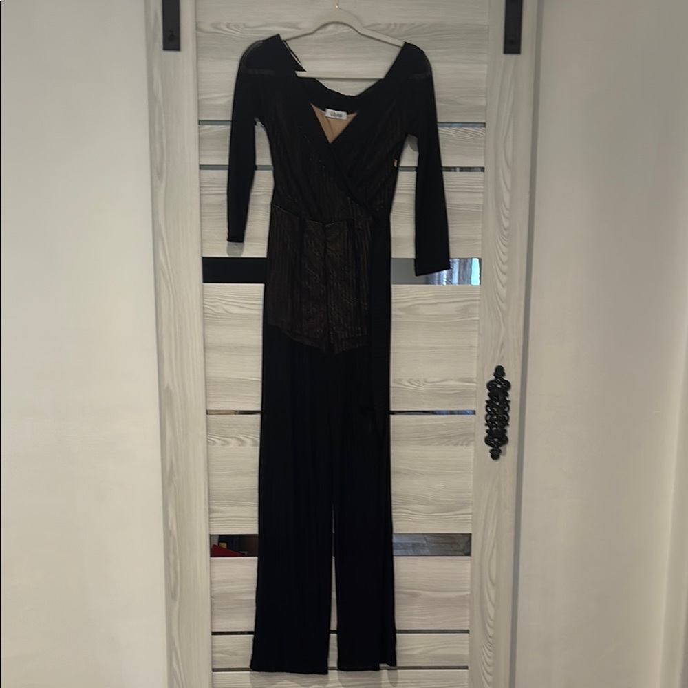 Brand new with tags Black and Tan Jumpsuit